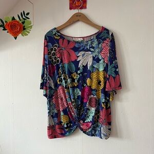 Anthropologie Floral Print Pajama Top - Multicolor